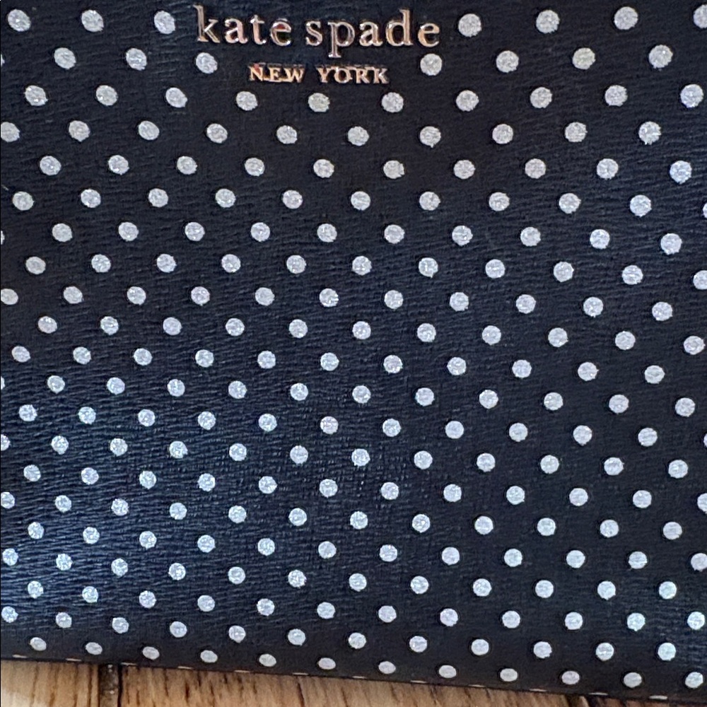 Kate Spade Black and White Sparkle Polka Dot Crossbody Bag - Picture 5 of 5